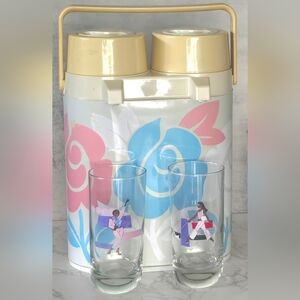 Drink Dispenser Thermo Floral Dual Sides